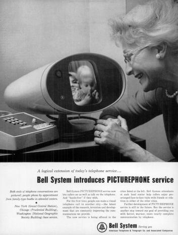 Реклама видеотелефона «AT&T», 1964 год